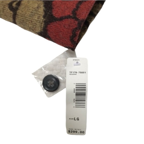 Pendleton Floral Wool Blend Button Up Blazer Jacket Size Large - Picture 14 of 16